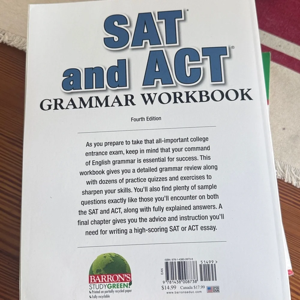 Barron's SAT ACT and AP Test Prep Books - Picture 3 of 6
